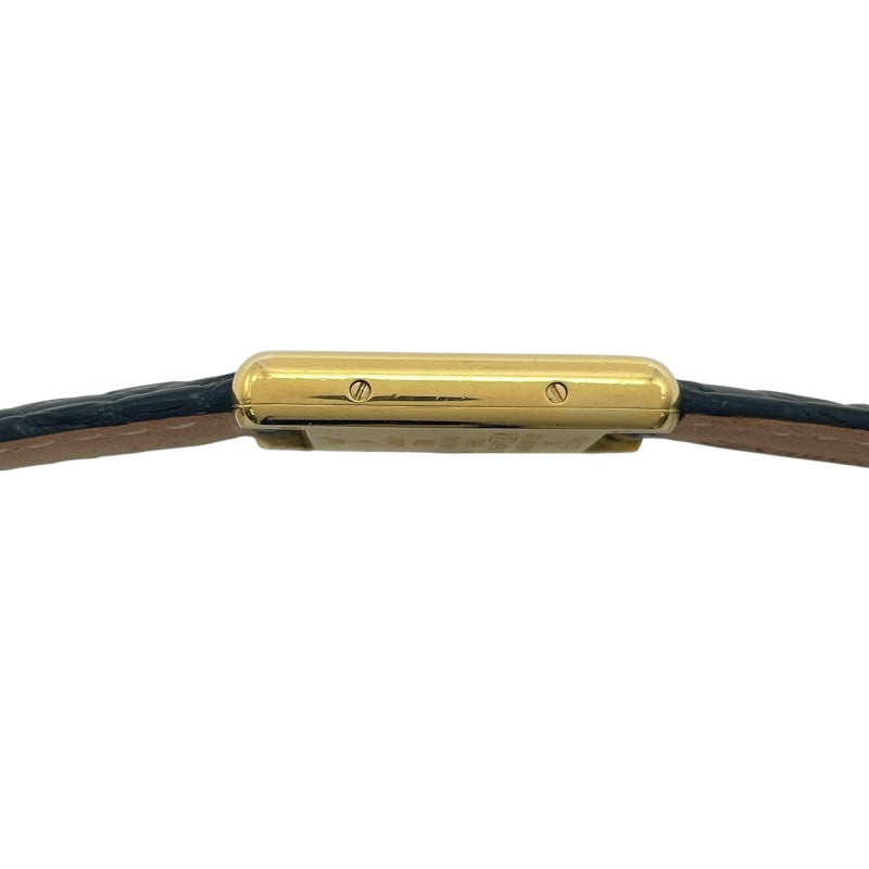 カルティエ Cartier マストタンク SM W1006354 ホワイト SV/GF/革ベルト（社外品） クオーツ レディース 腕時計