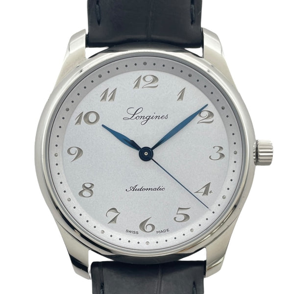ロンジン LONGINES マスターコレクション 190周年記念モデル L2.793.4.732 シルバー SS/革ベルト 自動巻き メンズ 腕時計