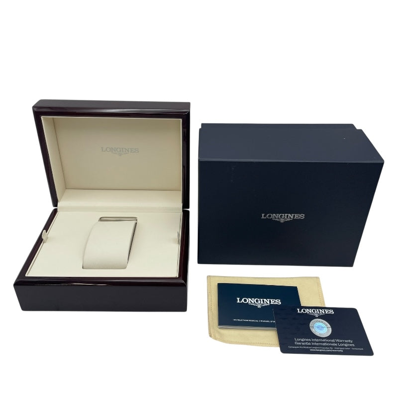 ロンジン LONGINES マスターコレクション 190周年記念モデル L2.793.4.732 シルバー SS/革ベルト 自動巻き メンズ 腕時計