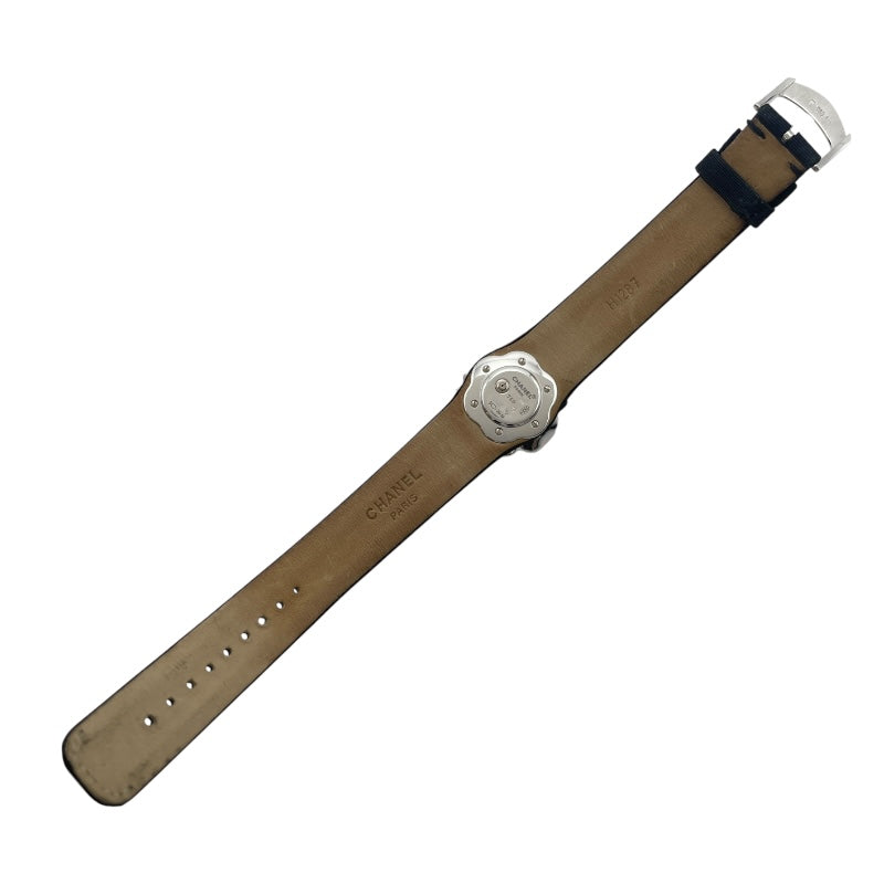 シャネル CHANEL カメリア ホワイトシェル H1187 ホワイトシェル K18WG/革ベルト クオーツ レディース 腕時計