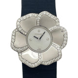 シャネル CHANEL カメリア ホワイトシェル H1187 ホワイトシェル K18WG/革ベルト クオーツ レディース 腕時計