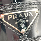 プラダ PRADA チョコレートブラッシュドレザーローファー 2DE127 ブラック レザー レディース ローファー