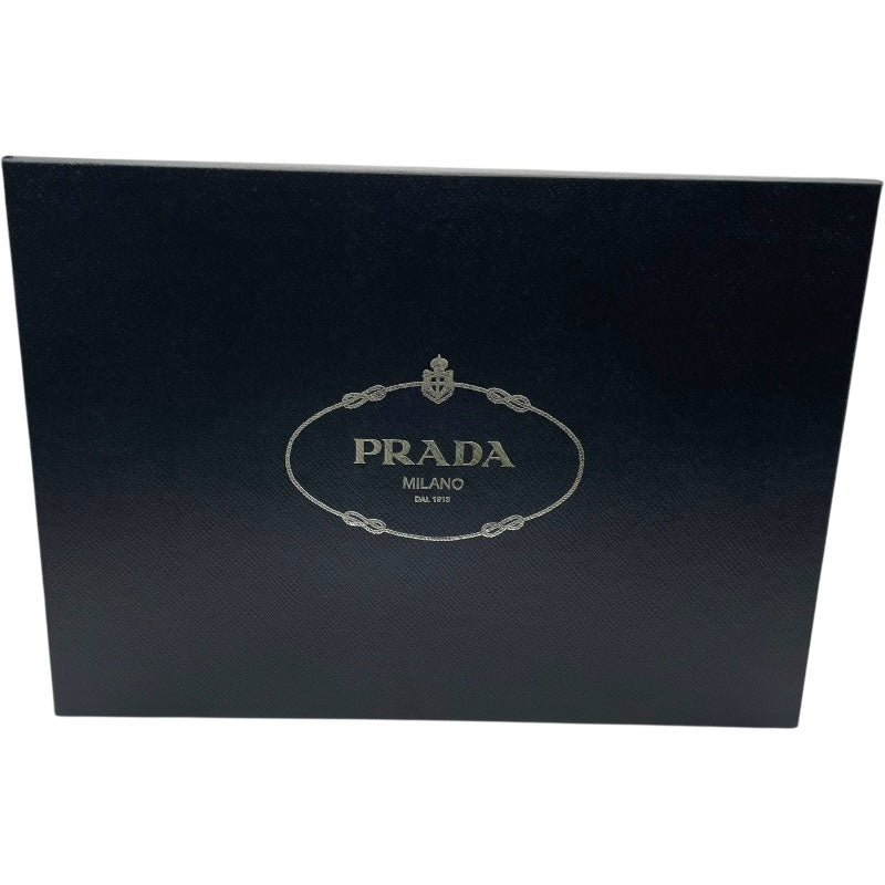 プラダ PRADA チョコレートブラッシュドレザーローファー 2DE127 ブラック レザー レディース ローファー