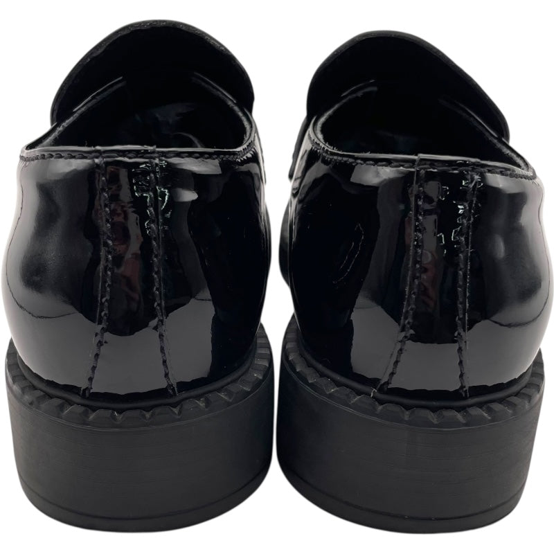 プラダ PRADA チョコレートブラッシュドレザーローファー 2DE127 ブラック レザー レディース ローファー