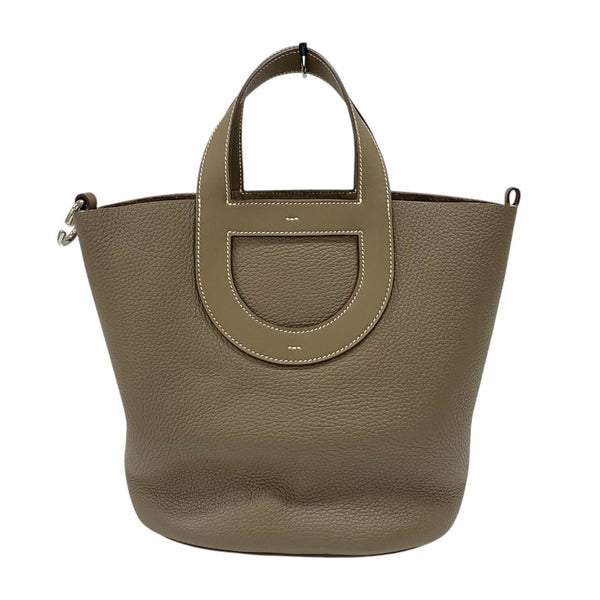 エルメス HERMES インザループ23 W刻 エトゥープ シルバー金具 トリヨンクレマンス スイフト レディース ハンドバッグ
