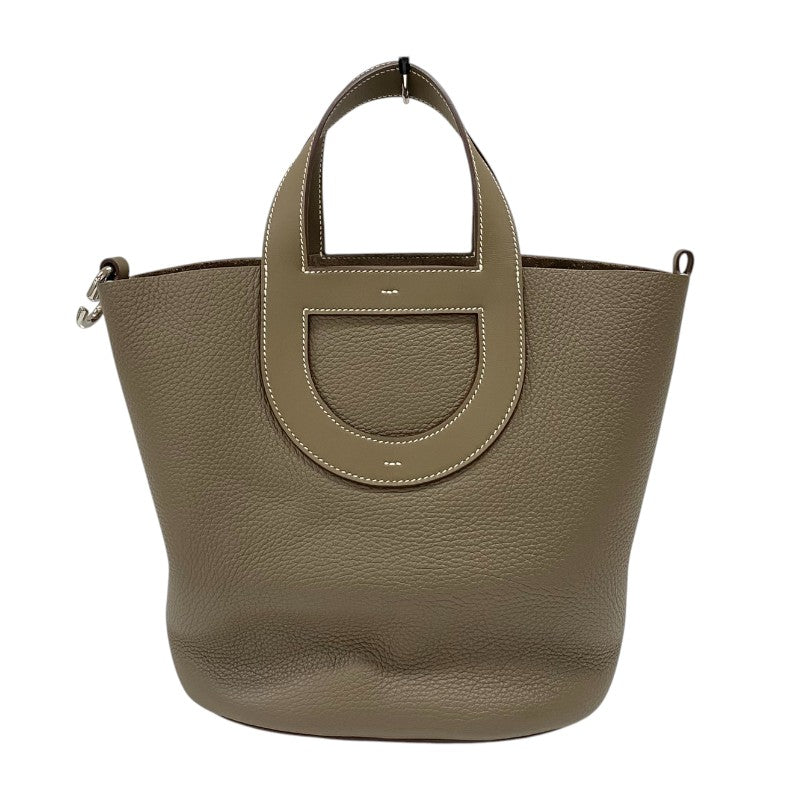 エルメス HERMES インザループ23 W刻 エトゥープ シルバー金具 トリヨンクレマンス スイフト レディース ハンドバッグ