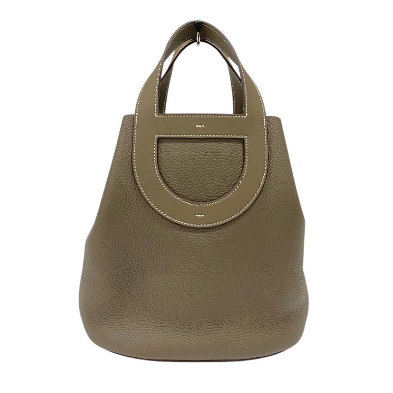 エルメス HERMES インザループ23 W刻 エトゥープ シルバー金具 トリヨンクレマンス スイフト レディース ハンドバッグ