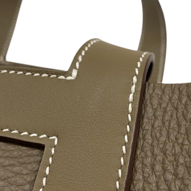 エルメス HERMES インザループ23 W刻 エトゥープ シルバー金具 トリヨンクレマンス スイフト レディース ハンドバッグ