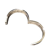 エルメス HERMES スーパーHバングル グレー ゴールド金具 メタル メンズ バングル