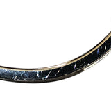 エルメス HERMES スーパーHバングル グレー ゴールド金具 メタル メンズ バングル