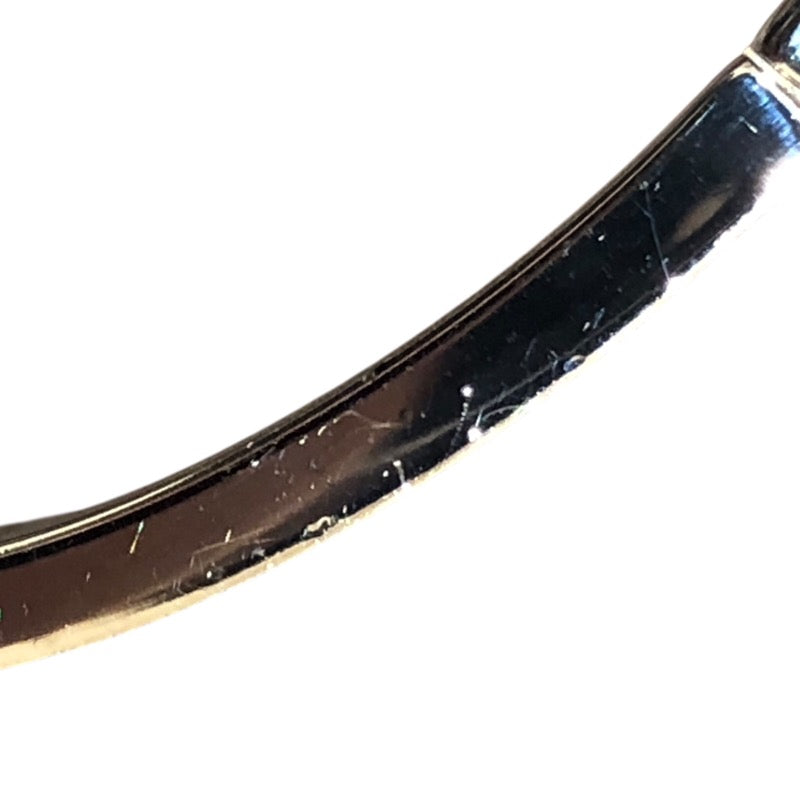 エルメス HERMES スーパーHバングル グレー ゴールド金具 メタル メンズ バングル