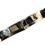 エルメス HERMES スーパーHバングル グレー ゴールド金具 メタル メンズ バングル