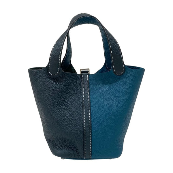 エルメス HERMES ピコタンロック PM カザック Y刻 ヴェールボスフォール×ヴェールシプレス シルバー金具 トリヨンクレマンス レディース ハンドバッグ