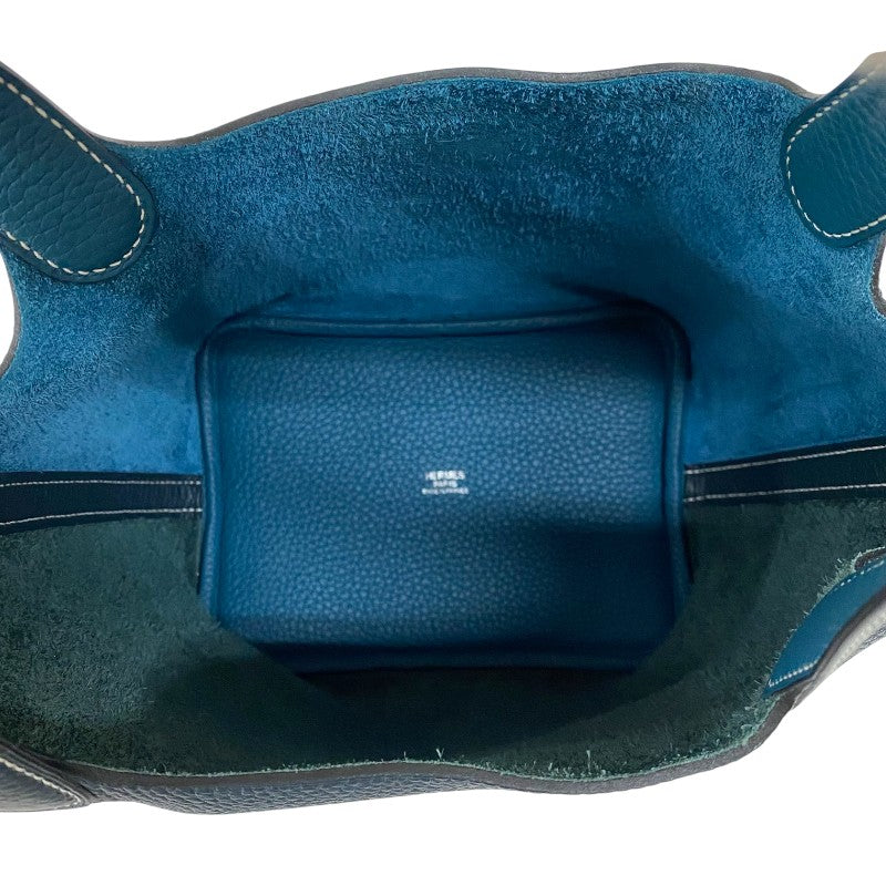エルメス HERMES ピコタンロック PM カザック Y刻 ヴェールボスフォール×ヴェールシプレス シルバー金具 トリヨンクレマンス レディース ハンドバッグ