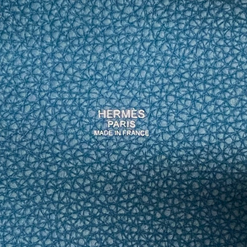 エルメス HERMES ピコタンロック PM カザック Y刻 ヴェールボスフォール×ヴェールシプレス シルバー金具 トリヨンクレマンス レディース ハンドバッグ