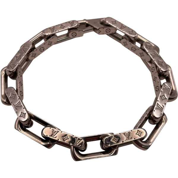 ルイ・ヴィトン LOUIS VUITTON コリエ・チェーンモノグラム シルバー