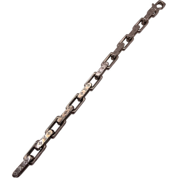 ルイ・ヴィトン LOUIS VUITTON コリエ・チェーンモノグラム シルバー 金属メタル アクセサリー