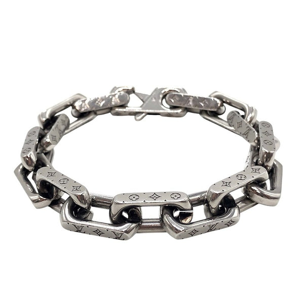 ルイ・ヴィトン LOUIS VUITTON ブレスレット・チェーン モノグラム #L シルバー メタル アクセサリー