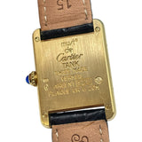 カルティエ Cartier マストタンク SM W1009654 ホワイト SV/GF レディース 腕時計