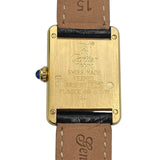 カルティエ Cartier マストタンク SM W1009654 ホワイト SV/GF レディース 腕時計