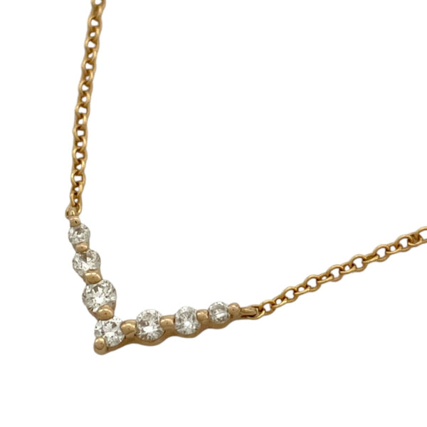 スタージュエリー STAR JEWELRY V字モチーフ ダイヤネックレス ゴールド K18/ダイヤモンド 　 ジュエリー
