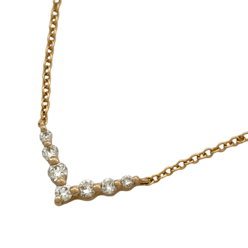スタージュエリー STAR JEWELRY V字モチーフ ダイヤネックレス ゴールド K18/ダイヤモンド 　 ジュエリー