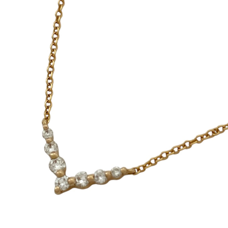 スタージュエリー STAR JEWELRY V字モチーフ ダイヤネックレス ゴールド K18/ダイヤモンド 　 ジュエリー