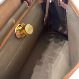 エルメス HERMES エールバッグジップPM W刻印 チャイ　フォーブ トワル・ハンター レディース ハンドバッグ