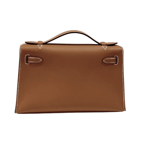 エルメス HERMES ポシェットケリー K刻 ゴールド シルバー金具 スイフト レディース ハンドバッグ