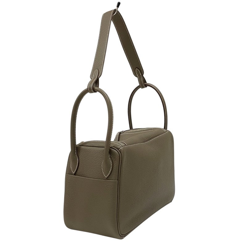 エルメス HERMES リンディ26 B刻 エトゥープ シルバー金具 トリヨンクレマンス レディース ショルダーバッグ