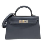 エルメス HERMES ミニケリー2 W刻 グリミスティ シルバー金具×ゴールド金具 エプソン レディース ハンドバッグ ショルダーバッグ