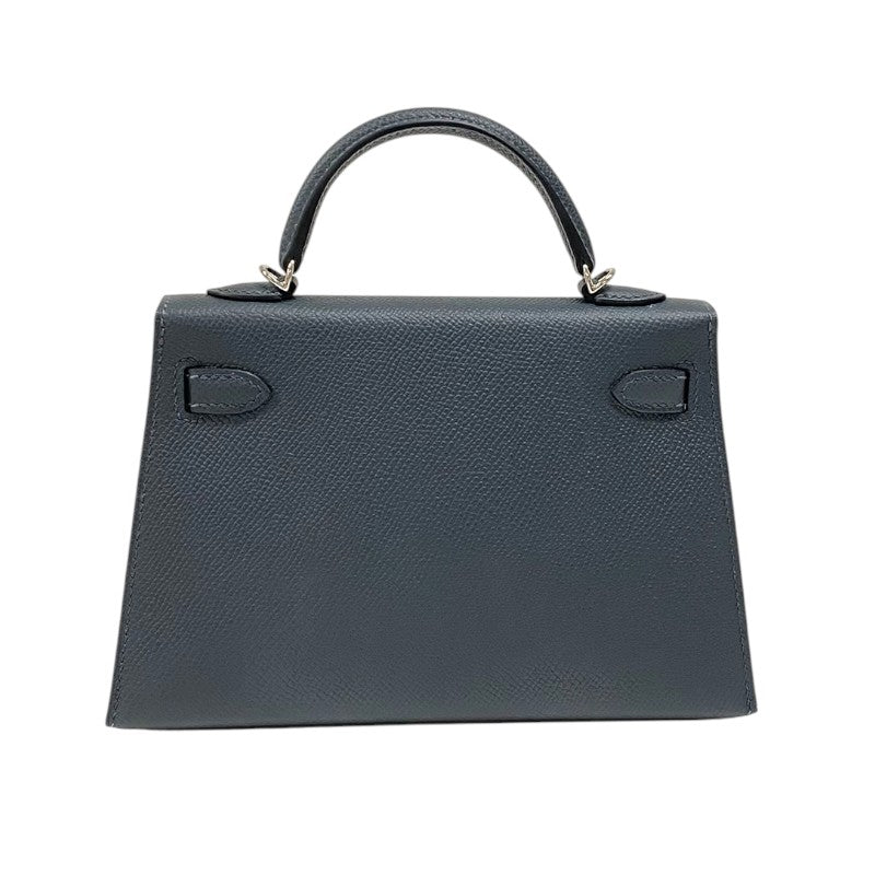 エルメス HERMES ミニケリー2 W刻 グリミスティ シルバー金具×ゴールド金具 エプソン レディース ハンドバッグ ショルダーバッグ