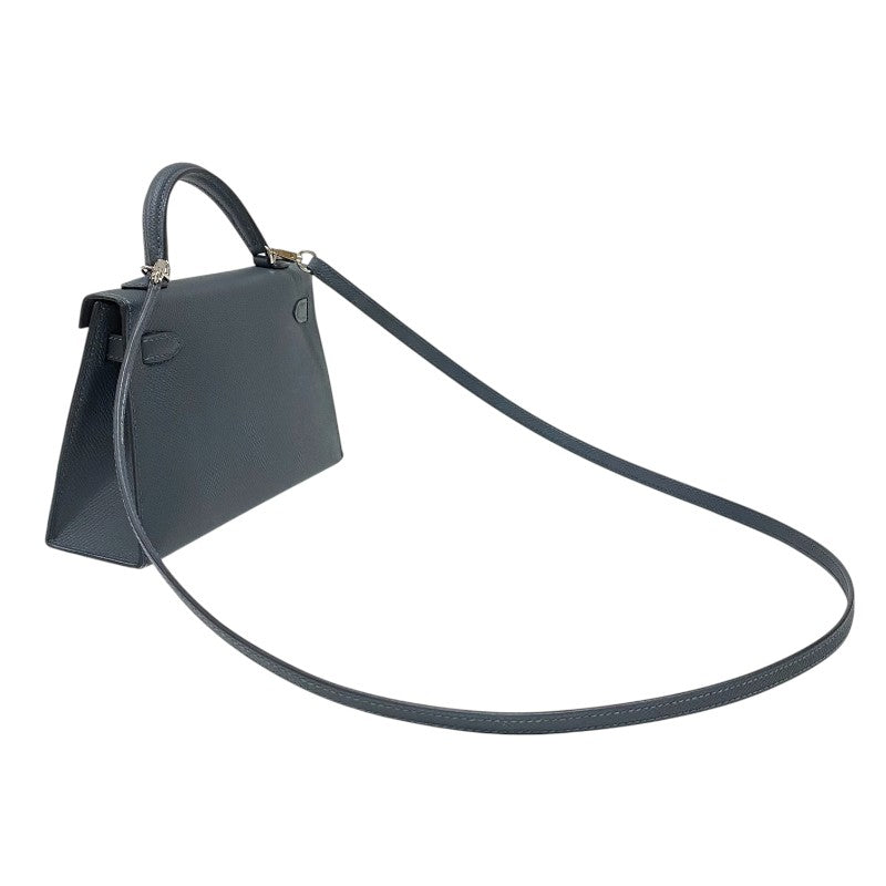 エルメス HERMES ミニケリー2 W刻 グリミスティ シルバー金具×ゴールド金具 エプソン レディース ハンドバッグ ショルダーバッグ