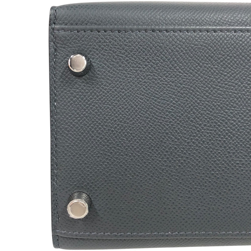 エルメス HERMES ケリー28　外縫い W刻印　(2024年製) グリミスティ　シルバー金具 ヴォーエプソン レディース ショルダーバッグ