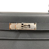 エルメス HERMES ケリー28　外縫い W刻印　(2024年製) グリミスティ　シルバー金具 ヴォーエプソン レディース ショルダーバッグ