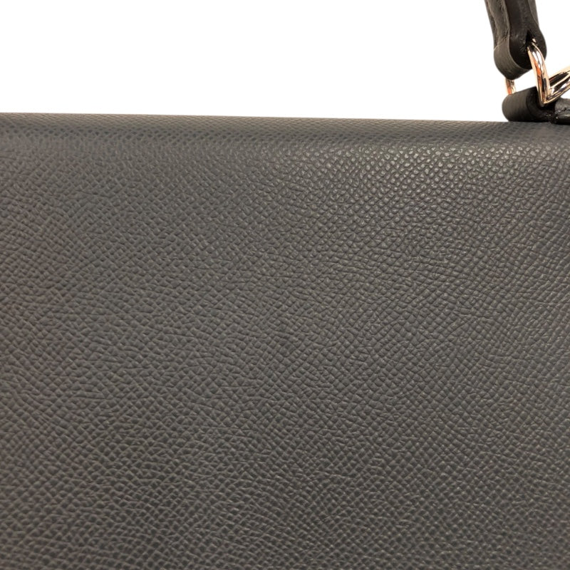 エルメス HERMES ケリー28　外縫い W刻印　(2024年製) グリミスティ　シルバー金具 ヴォーエプソン レディース ショルダーバッグ
