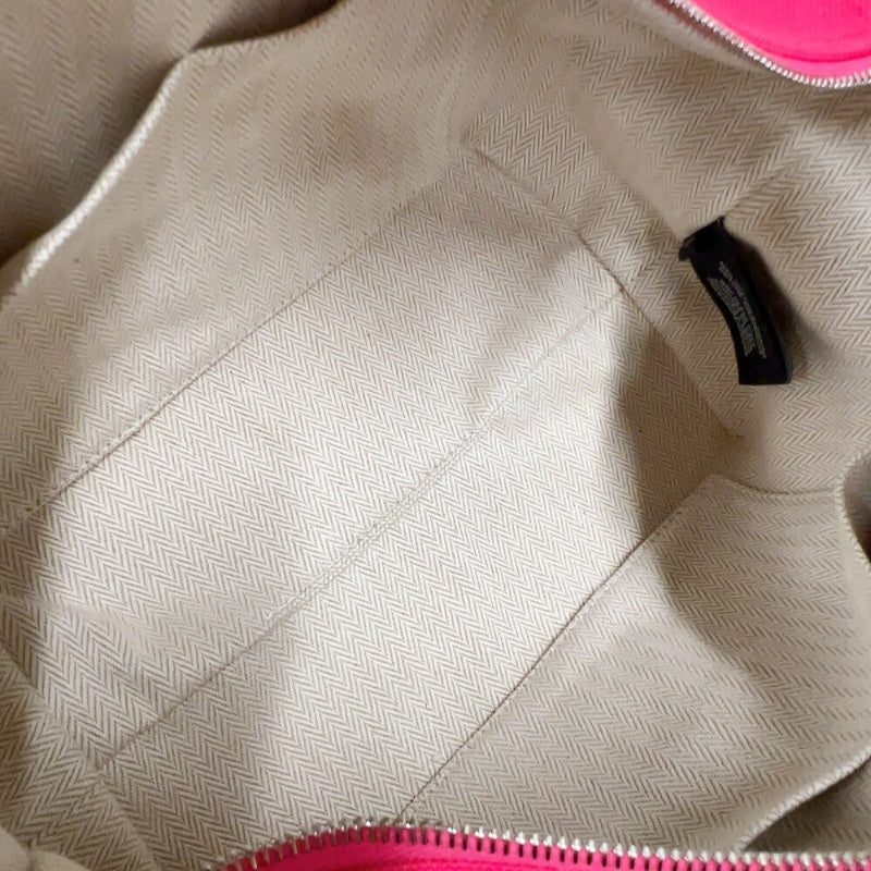 エルメス HERMES ブリッドアブラックPM ピンク/オレンジ/レッド　シルバー金具 キャンバス レディース ポーチ