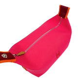 エルメス HERMES ブリッドアブラックPM ピンク/オレンジ/レッド　シルバー金具 キャンバス レディース ポーチ