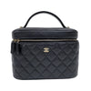 シャネル CHANEL タイムレスクラシック バニティバッグ AP2573 ブラック ゴールド金具 キャビアスキン レディース ハンドバッグ