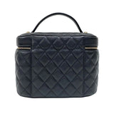 シャネル CHANEL タイムレスクラシック バニティバッグ AP2573 ブラック ゴールド金具 キャビアスキン レディース ハンドバッグ