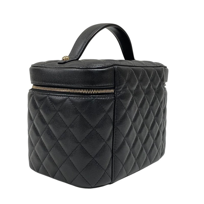 シャネル CHANEL タイムレスクラシック バニティバッグ AP2573 ブラック ゴールド金具 キャビアスキン レディース ハンドバッグ
