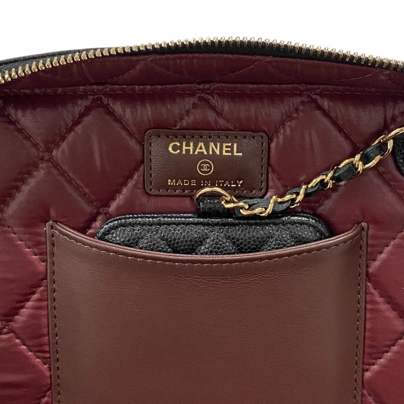 シャネル CHANEL タイムレスクラシック バニティバッグ AP2573 ブラック ゴールド金具 キャビアスキン レディース ハンドバッグ