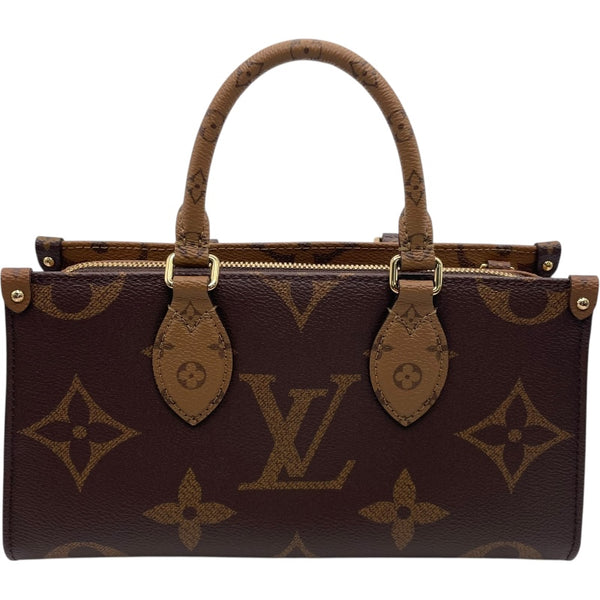 ルイ・ヴィトン LOUIS VUITTON オンザゴーEW M46653 ブラウン モノグラム・リバース レディース ハンドバッグ