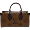 ルイ・ヴィトン LOUIS VUITTON オンザゴーEW M46653 ブラウン モノグラム・リバース レディース ハンドバッグ