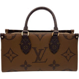 ルイ・ヴィトン LOUIS VUITTON オンザゴーEW M46653 ブラウン モノグラム・リバース レディース ハンドバッグ