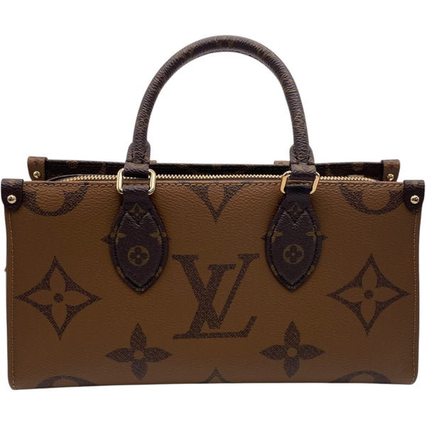 ルイ・ヴィトン LOUIS VUITTON オンザゴーEW M46653 ブラウン モノグラム・リバース レディース ハンドバッグ