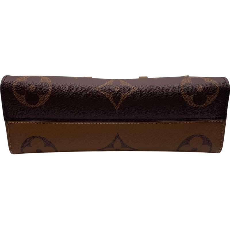 ルイ・ヴィトン LOUIS VUITTON オンザゴーEW M46653 ブラウン モノグラム・リバース レディース ハンドバッグ