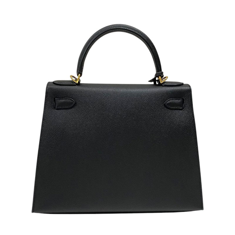 エルメス HERMES ケリー28 外縫い K刻 ブラック ゴールド金具 エプソン レディース ハンドバッグ ショルダーバッグ