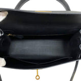 エルメス HERMES ケリー28 外縫い K刻 ブラック ゴールド金具 エプソン レディース ハンドバッグ ショルダーバッグ