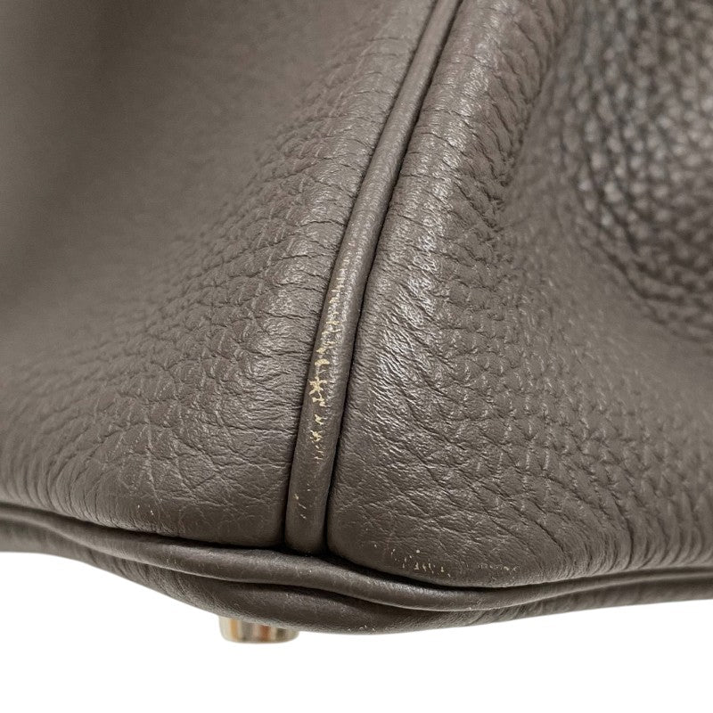エルメス HERMES バーキン30 T刻 エタン シルバー金具 トゴ レディース ハンドバッグ